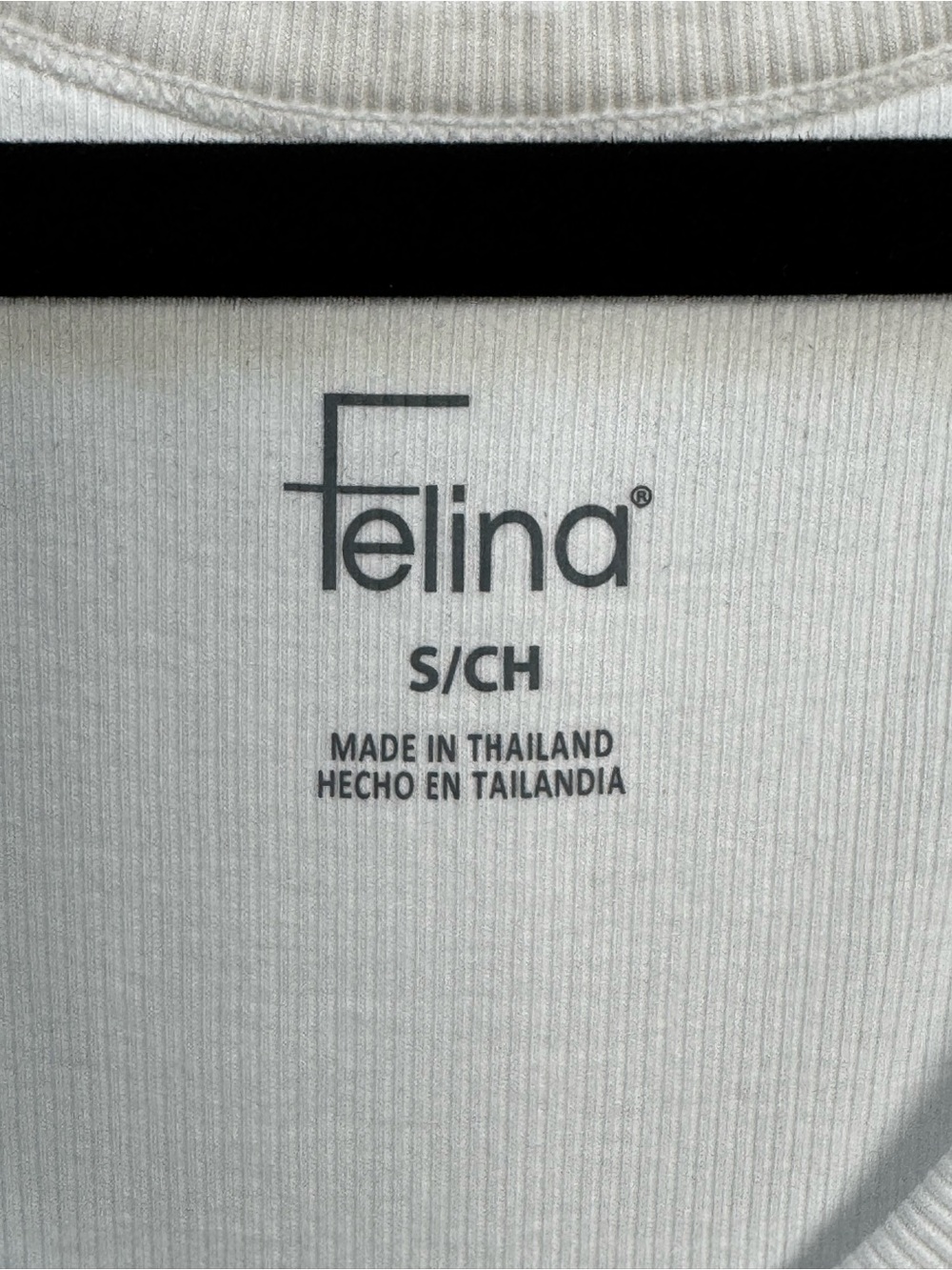 Felina White Ribbed Tank - Picture 2 of 5